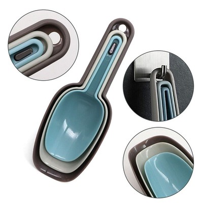 3Pcs Plastic Ice Shovel Gadgets For Candy Dessert Grain Flour Measuring Scoo _r1