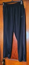 Adidas Climalite Jogging Pant Zip Ankle Black Size Large Athleisure