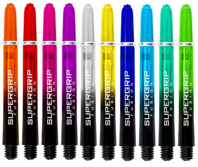 Dart Harrows Supergrip Fusion Schäfte 3,6 o. 9 Stück Größe, Farbe, Menge wählbar