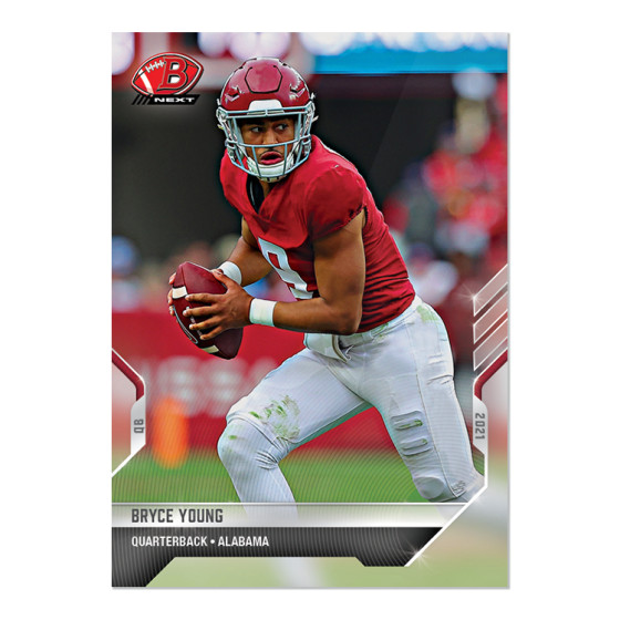 2021 TOPPS NOW BOWMAN NEXT FOOTBALL #3 BRYCE YOUNG - ALABAMA