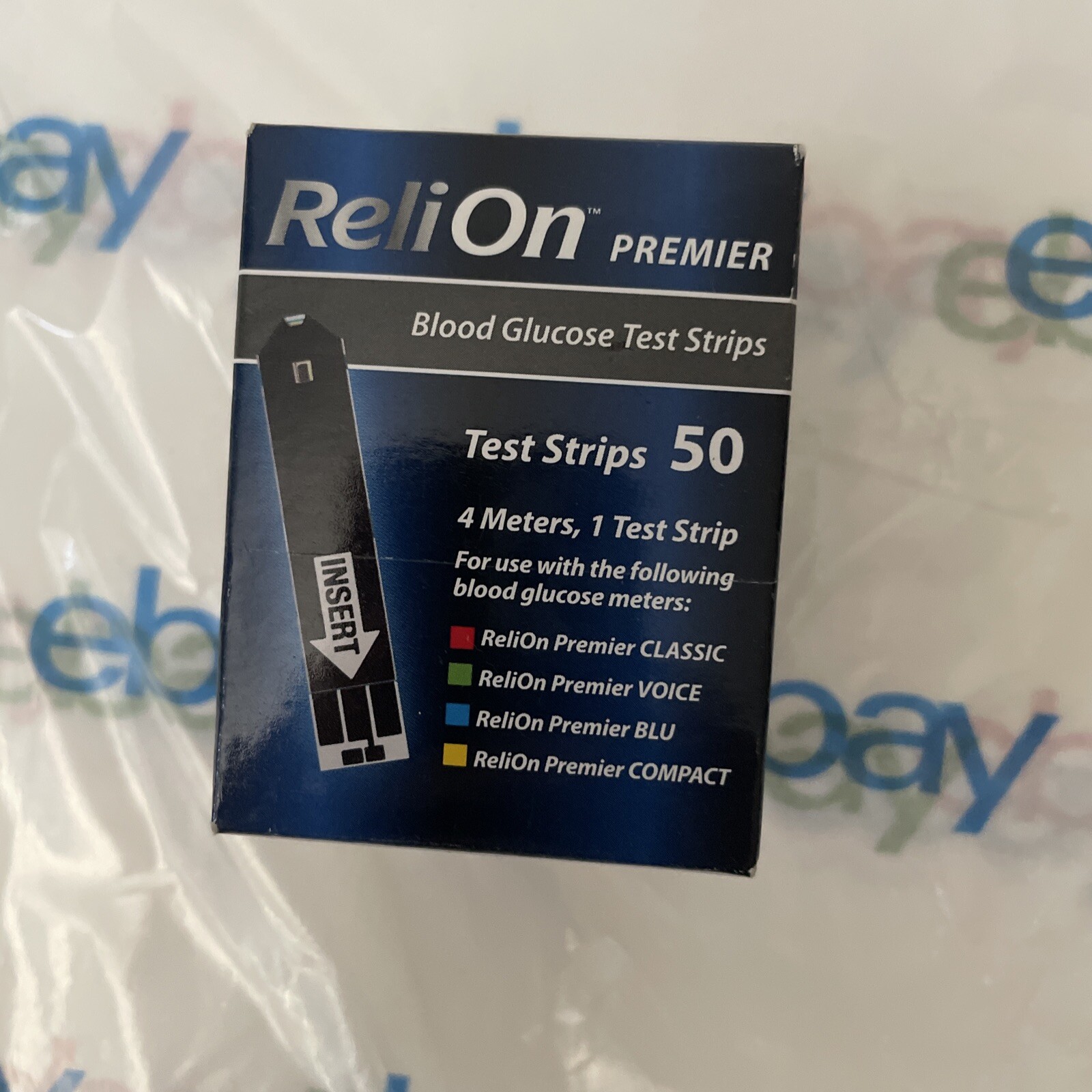 ReliOn Premier Blood Glucose Test Strips 50 Count 08/2024^ NEW BOX