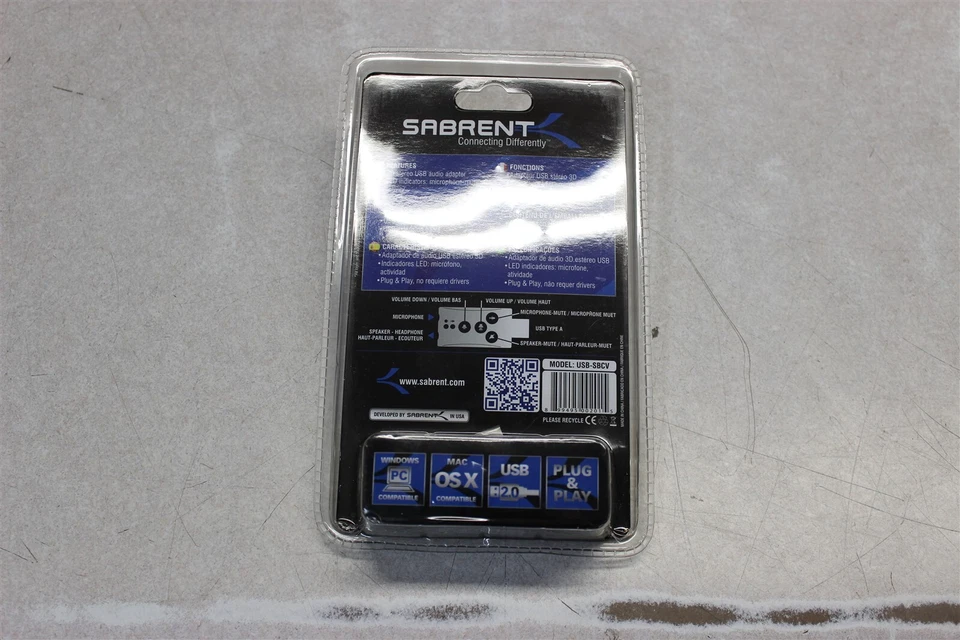 Sabrent USB Stereo 3D Sound Adapter USB-SBCV - Image 2 of 3