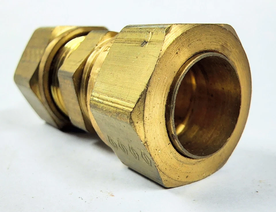 IMPERIAL 1/2" TUBE UNIONS (LOT OF 6) 1/2" COMPRESSION BRASS - Image 3 of 4