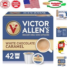 Victor Allen 42 Count White Chocolate Caramel Cappuccino K-Cups for Keurig
