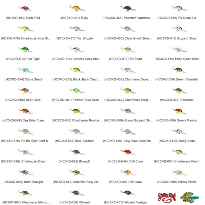 Strike King Crankbait 3XD Deep Diver Rattling Any 39 Colors Pro Model Lures