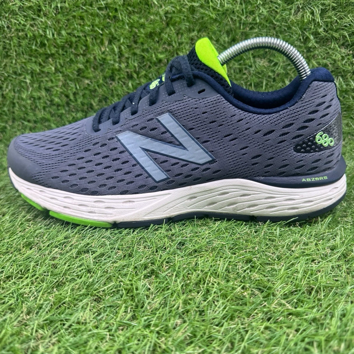 New Balance 680v6 Men 10.5 Navy Blue Gray Green Trim M680LN6 Cushioning Running NEW BALANCE MEN main image 3