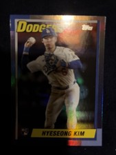 2025 Topps Update Hyeseong Kim RC 35th Anniversary Foil - Dodgers Mint