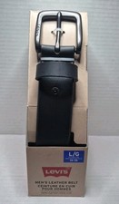 Levi's Mens Leather Belt Large 36-38 Brand New In Box