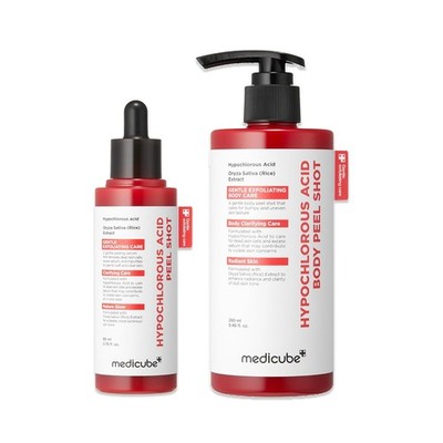 medicube Hypochlorous Acid Peel Shot Duo for Face &Body:Hypochlorous Acid Facial