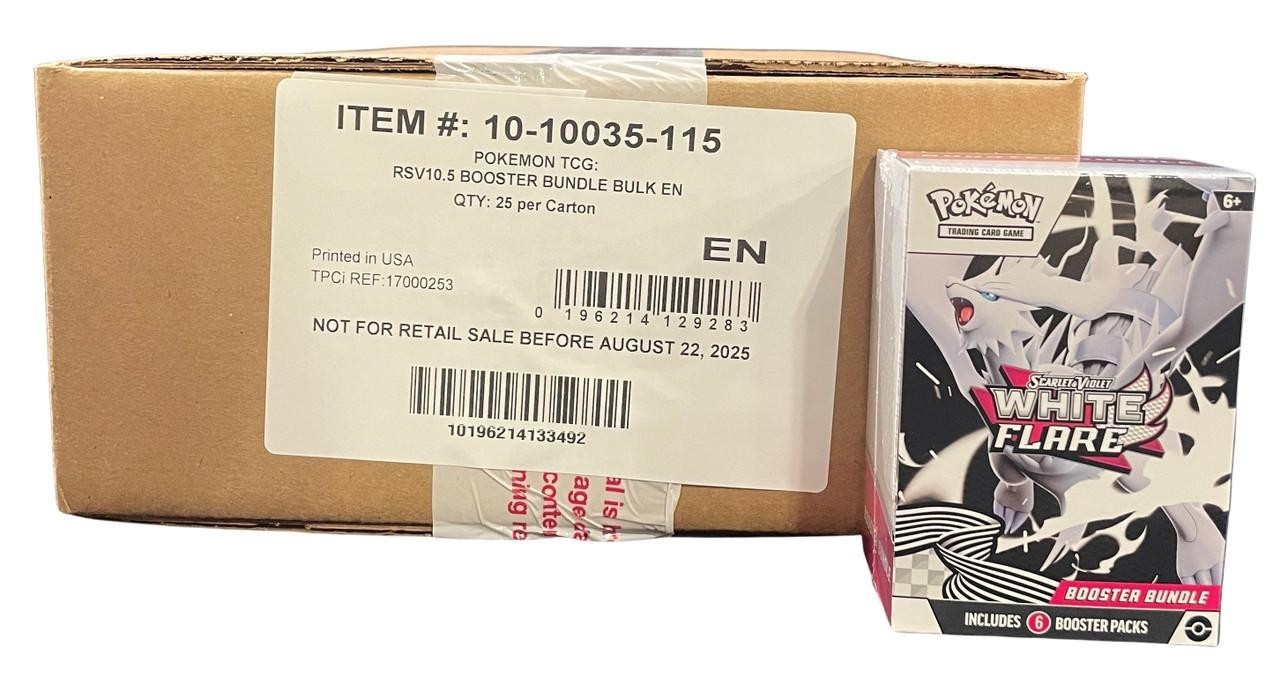 Pokémon 4er Booster Set Koreanisch - 2× Black Bolt & 2× White Flare SV10.5