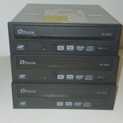 3 X PLEXTOR PX-760A  - Ungetestet 