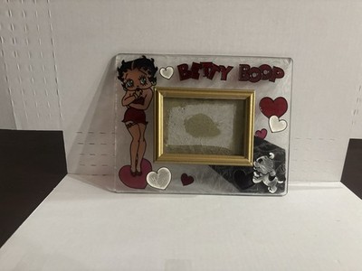 Vintage Betty Boop Clear Vinly Picture Frame With Key Chain