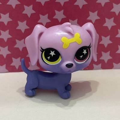 Littlest Pet Shop Lucky Glow in the Dark Star Eyes ''Boho'' Dachshund No# LPS Dog