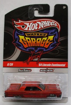 2009 HOT WHEELS WAYNES GARAGE 1964 LINCOLN CONTINENTAL 8/39 RED REAL RIDERS   