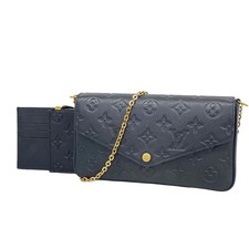 Louis Vuitton Shoulder Wallet Monogram Empreinte Pochette Felicie M64064 Noir 98