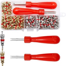242pcs R134A Ac Valve Core Kit Valve Cores Kit AC Valve Core Removal Tool for Ca