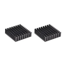 Electronic Radiators Heatsink for MOS GPU IC Chip Black 35 x 35 x 10 mm 2pcs