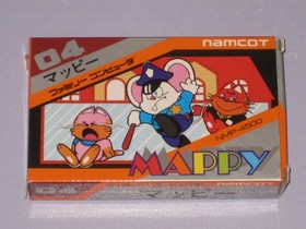 Mappy W/Box Manual Rare Famicom FC Namco Used Game NTSC-J From Japan