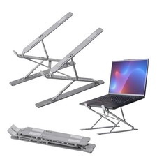 Adjustable Laptop Stand Riser Aluminum Portable DJ Gaming Foldable Desk Mount