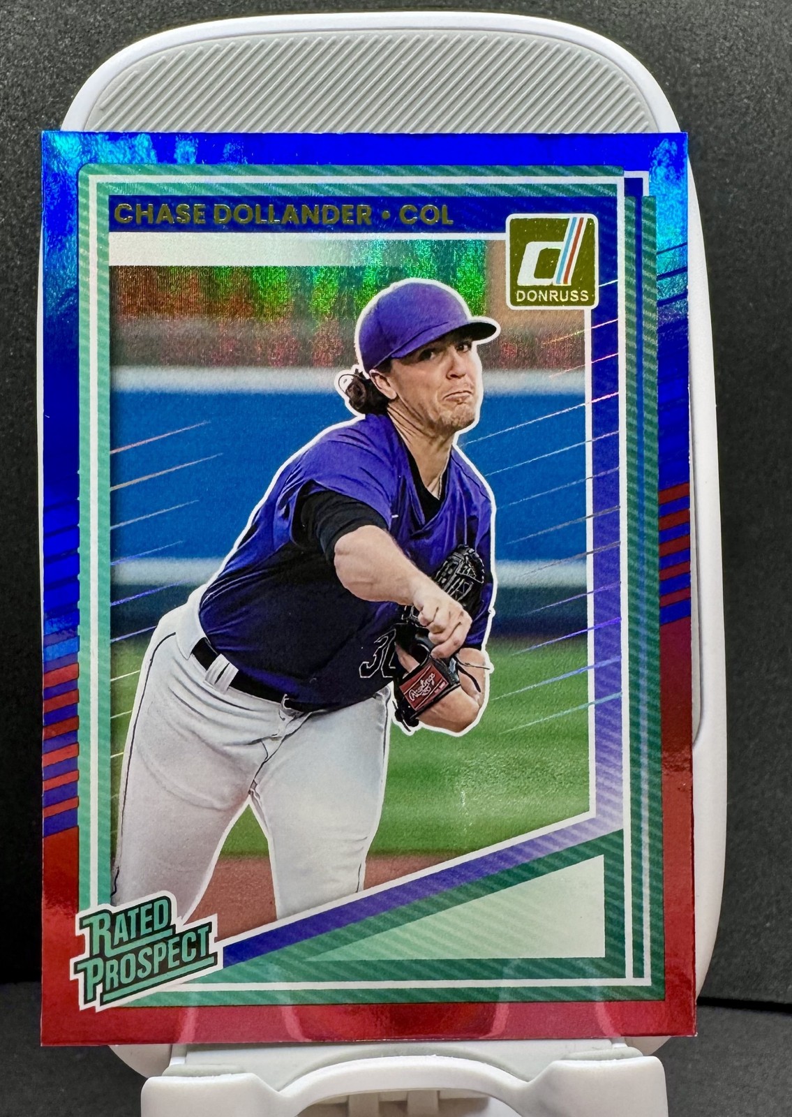 2025 Donruss #134 Chase Dollander Red and Blue