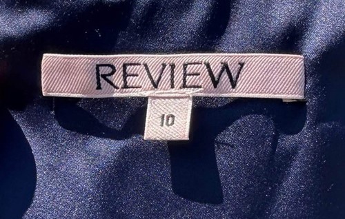 Review Dress ‘Where The Wind Blows’ Size 10 Navy Floral Bell Sleeve RRP $299 - Picture 7 of 8