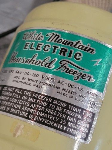White Mountain 6 Qt Quart Electric Ice Cream Freezer Maker Model 69206 USA W Box - Picture 20 of 24