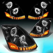 FOR 2004-2018 VOLVO VNM VNL LED DRL+ SEQUENTIAL SIGNAL PROJECTOR HEADLIGHT LAMP