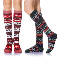 Women's Knee High Wool Socks Winter Thick Thermal Soft Comfy Over Knee Long H...