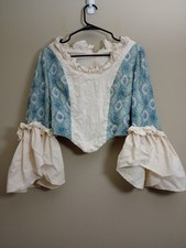 FLAWED Handmade Renaissance Faire Style Blouse with Bell Sleeve Cosplay Colonial