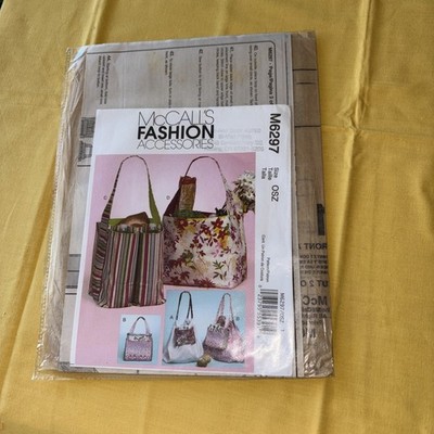 McCall's Fashion Accessories Patterns M6297 Totes 4 Different Sizes
