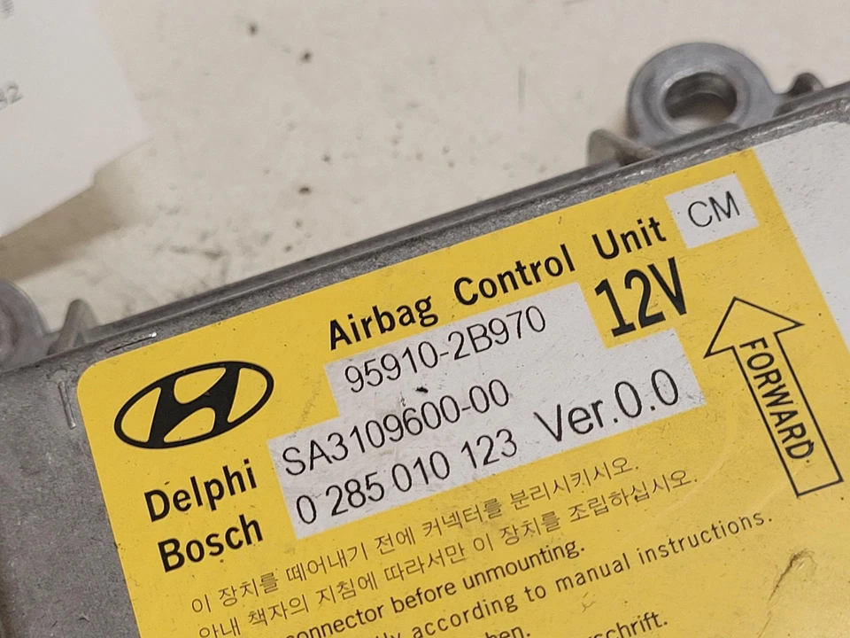 Centralina airbag HYUNDAI SANTA FÉ II CM 959102B970 2.2 Diesel 114kw 28643764 - Immagine 2 di 4