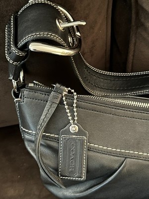 Coach Soho Pleated Black Large Hobo Bag F13731 for sale online | eBay