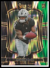 2025 Panini Select #104 Ashton Jeanty Black and Green Prizm Shock