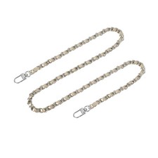 39" Purse Chain Strap with Buckles for Shoulder and Cross Body Gold Silver
