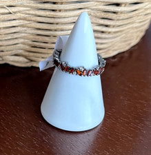 Bomb Party January 2026 Ring Sculpted In Shine Hematite Garnet RG83830 SZ 8