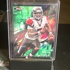 2024 Topps Finest Football #3 Michael Vick Green Refractor /75 Falcons