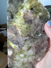 6680 Purple and Green Lepidolite Slab 260g