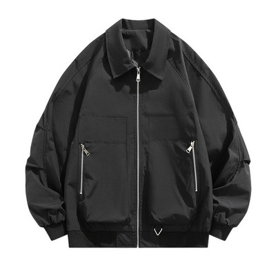 Men Fashion Casual Pilot Jacket Coat Slim Fit Bomber Style Outerwear