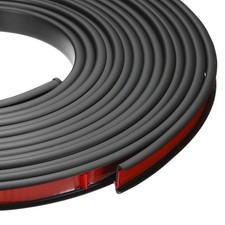 24.9 ft U-Shape Edge Banding, Adhesive Trim Protector Fit 1/2" Edge, Black