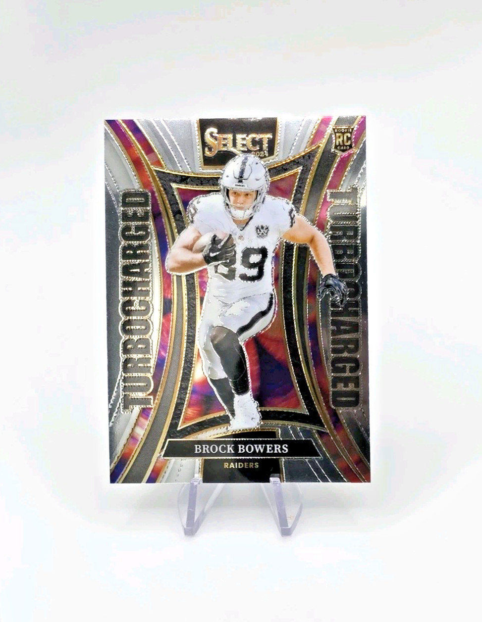 2024 Panini Select Brock Bowers Turbocharged #6 Las Vegas Raiders