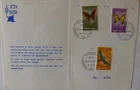 Israel. FDC double page card BUTTERFLIES  1967.
