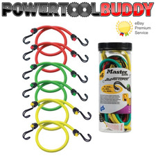 Bungee Cords Jar x6 Piece Double Strength Reverse Hook Tie Down MLK3040E