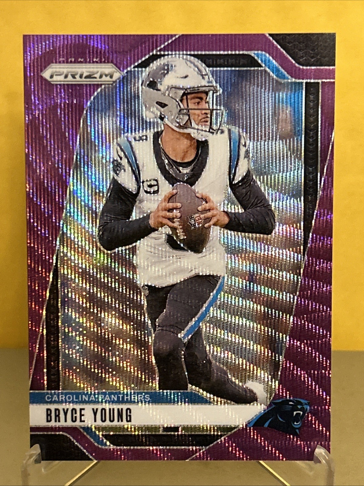 2024 Panini Prizm Football #37 Bryce Young /99 Purple Wave Carolina Panthers