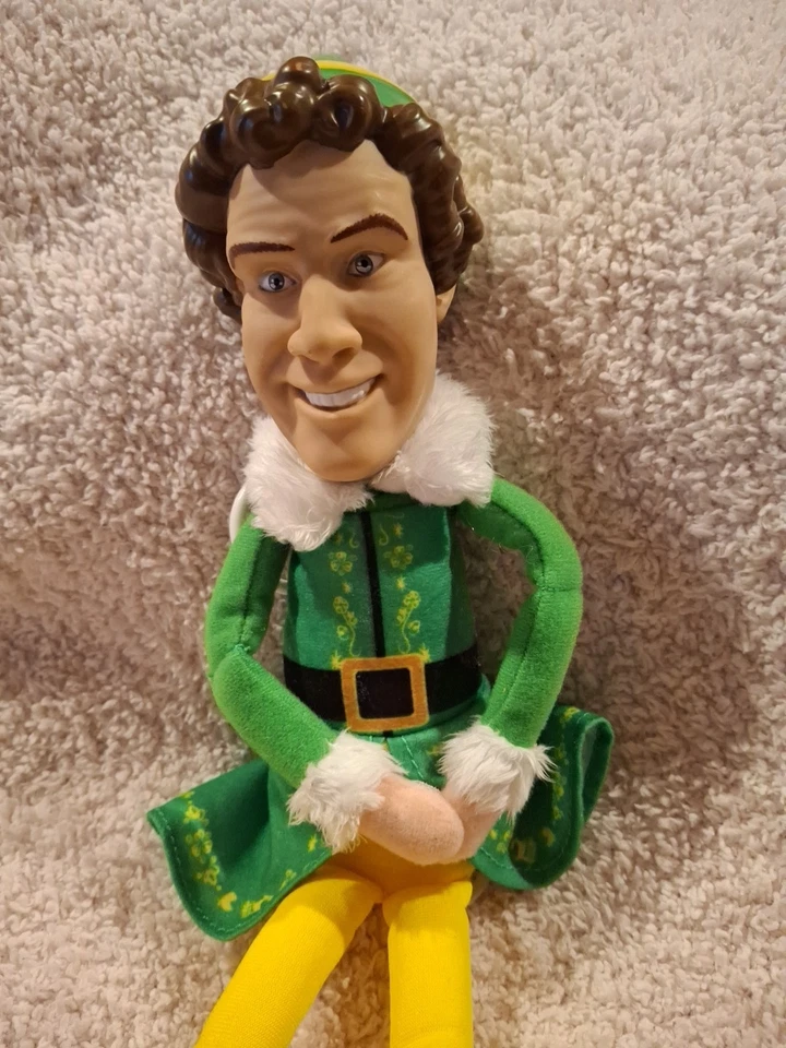 Boneca de Pelúcia Buddy the Elf Pull String Talking 15 Frases 14" Longa Will Ferrell - Imagem 2 de 4