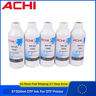 ACHI 500ml DTF Ink Pack For Epson R1390/L1800 DTF Printer Accessories EU Ship