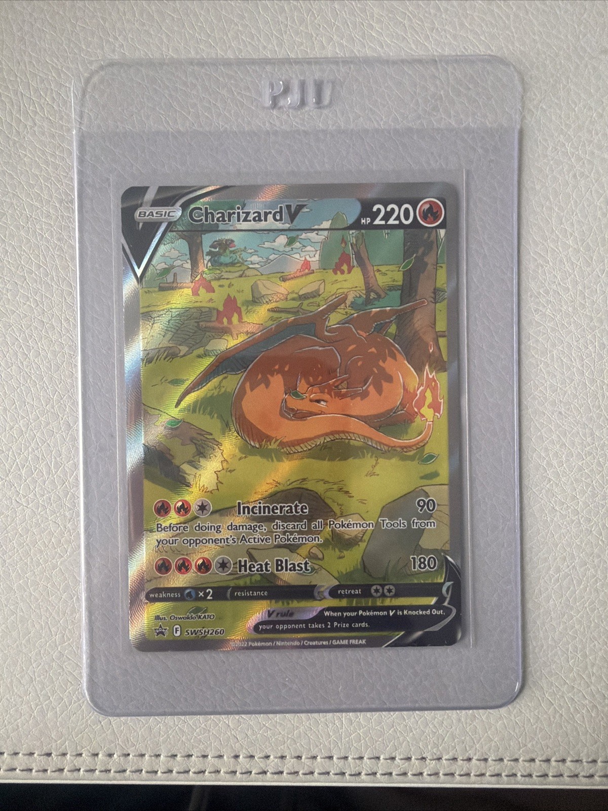Charizard V SWSH260 - Sword & Shield Full Art Promo - Premium Collection - NM/M