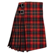 Scottish Handmade Traditional Innes Red Tartan Kilt - Innes Red Tartan