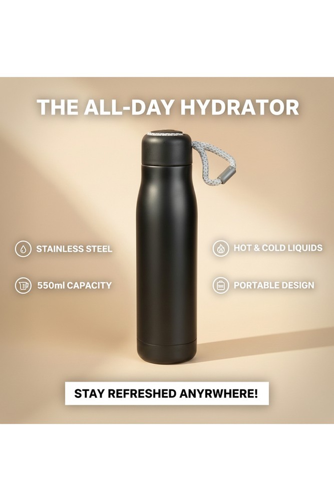Half Engineer HE Black Panther Theme Printed Water Bottle Free Shipping  (DDP)