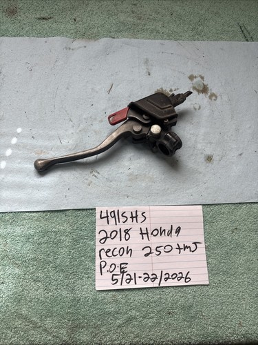 2018 Honda Recon 250 Left Side Brake Lever Perch 491
