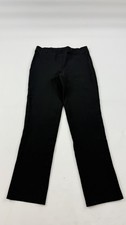 Quince Pants Womens Medium Petite Black Straight Leg Ponte Work Dress Pants